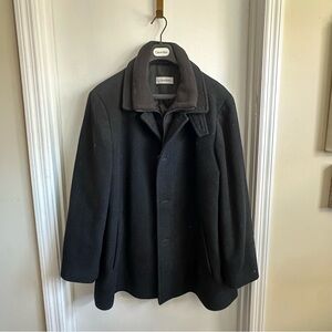 green emerald velvet dress Calvin Klein Men's Prosper Wool-Blend Slim Fit Overcoat MSRP $395 –  DGFOutlet main image 1
